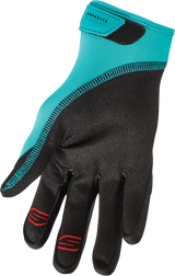 SLIPPERY Circuit Gloves - Black/Aqua - Medium 3260-0434