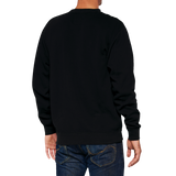 100% Icon Long-Sleeve Fleece Sweatshirt - Black - Small 20026-00000