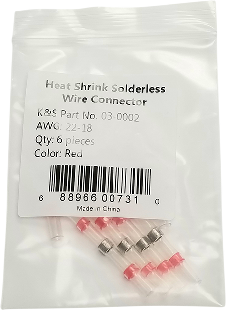 K&S TECHNOLOGIES Wire Connector - AWG 22-18 03-2002