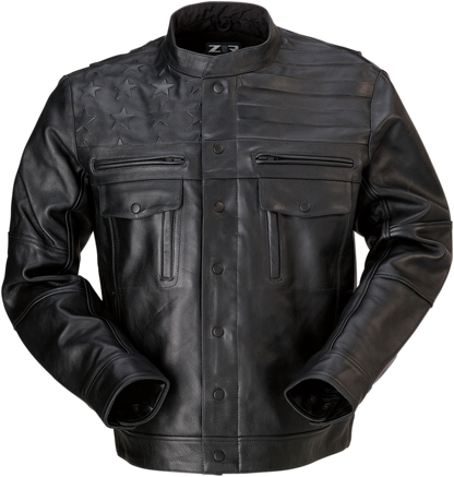 Z1R Deagle Leather Jacket - Black - 5XL 2810-3764