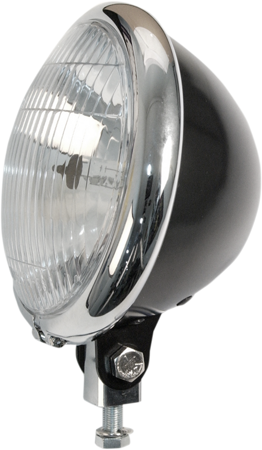 EMGO 5 3/4" Headlight Assembly - Black/Chrome 66-84151BCSD