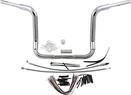 FAT BAGGERS INC. Handlebar Kit - Rounded Top - 14" - Chrome 809414
