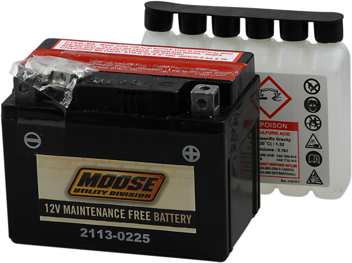 MOOSE UTILITY AGM Battery - YTX4L-BS 2113-0225