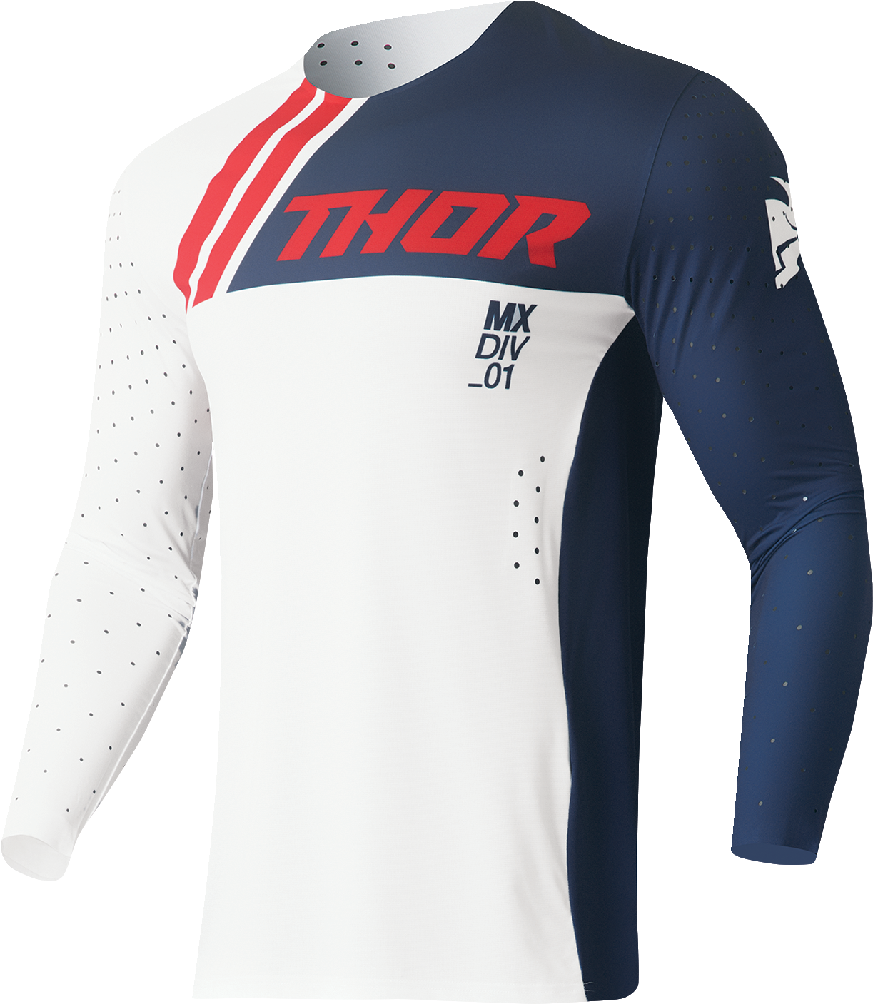 THOR Prime Drive Jersey - Navy/White - Large 2910-7473