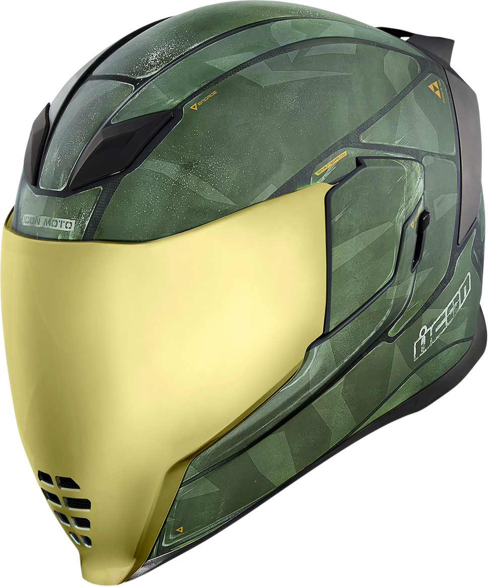 ICON Airflite™ Helmet - Battlescar 2 - Green - XS 0101-11268