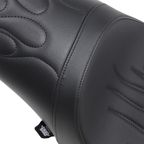 DRAG SPECIALTIES Predator Seat - Flame Stitched - '00-'05 FL FIT FLSTN W/O LUGG RACK 0802-0468