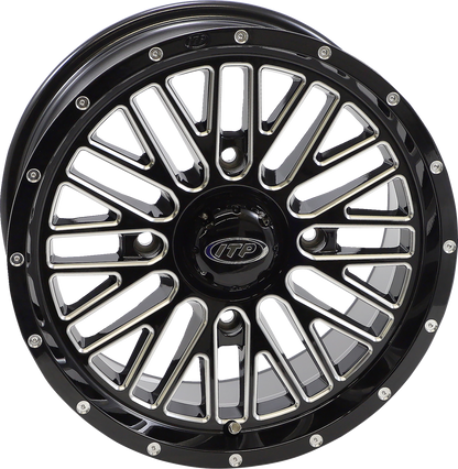 ITP Wheel - Momentum - Front/Rear - Black/Milled - 15x7 - 4/156 - 5+2 (+30 mm) 1522741731B