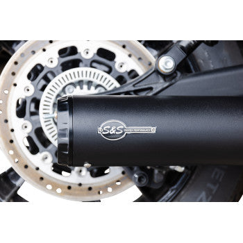 S&S CYCLE 2-into-1 Grand National Exhaust System - Black  49 State  Black Indian Scout 2019-2023  4111-266