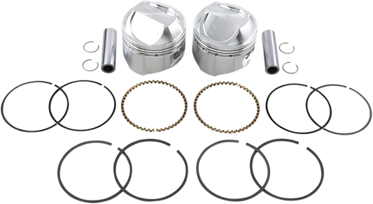 WISECO Piston Kit - .010 - High Compression - 1978-1984 - Big Twin High-Performance K1624