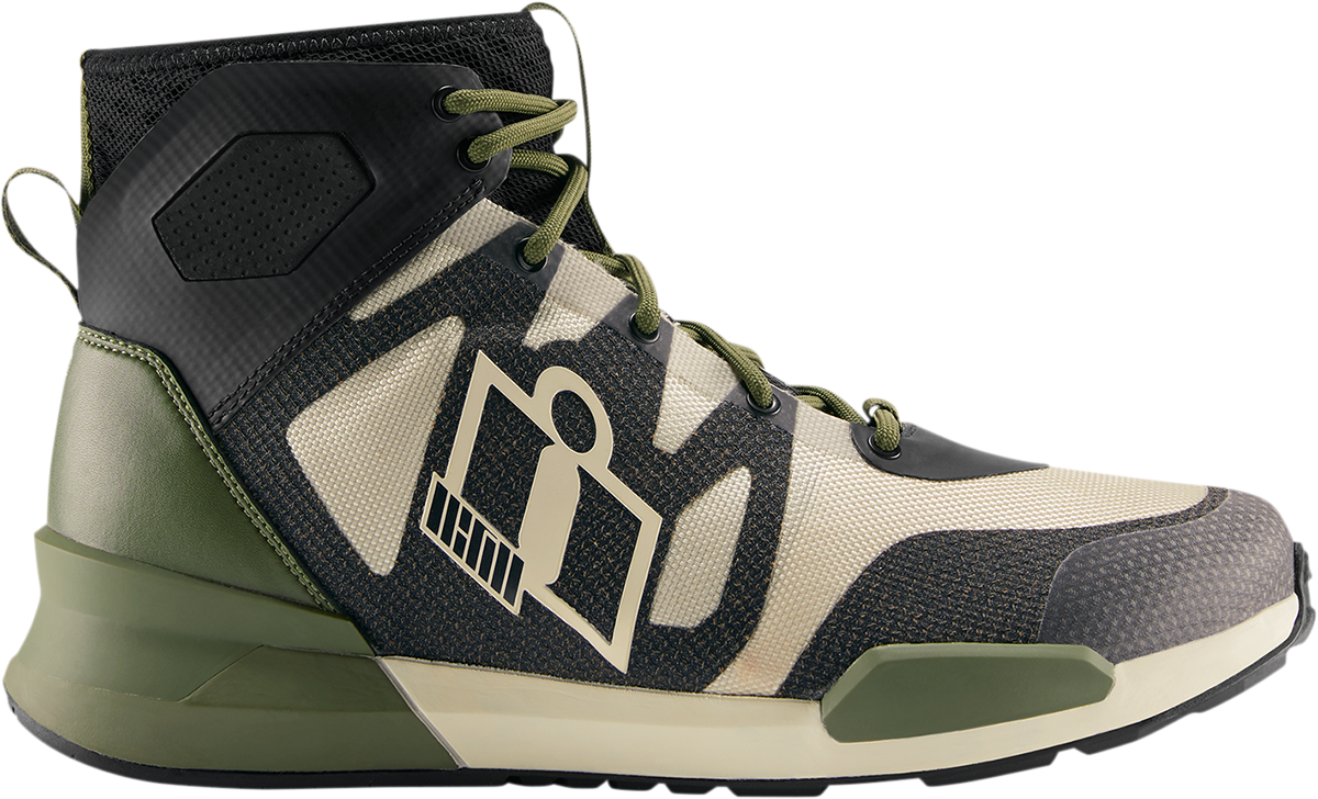 ICON Hooligan Shoes - Green - Size 10 3403-1094