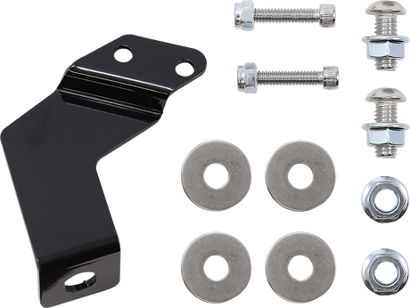 DRAG SPECIALTIES Saddlebag Support Brackets - Chrome - 09-13FLT CHRM GUARDS/BLK SUPPORTS 21058