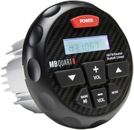MB QUART Powered Bluetooth AM/FM Gauge Mount Radio - 180 Watt GMR-3