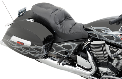 DRAG SPECIALTIES Seat - Low-Profile - Touring - Pillow Top - Black 0810-1542