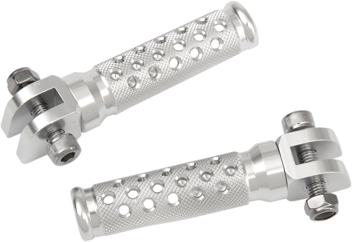 EMGO Footpegs - Slash-Cut - Silver 50-11241A