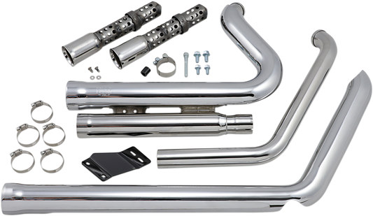 COBRA 909 Exhaust - Chrome - '12-'17 Softail 6711