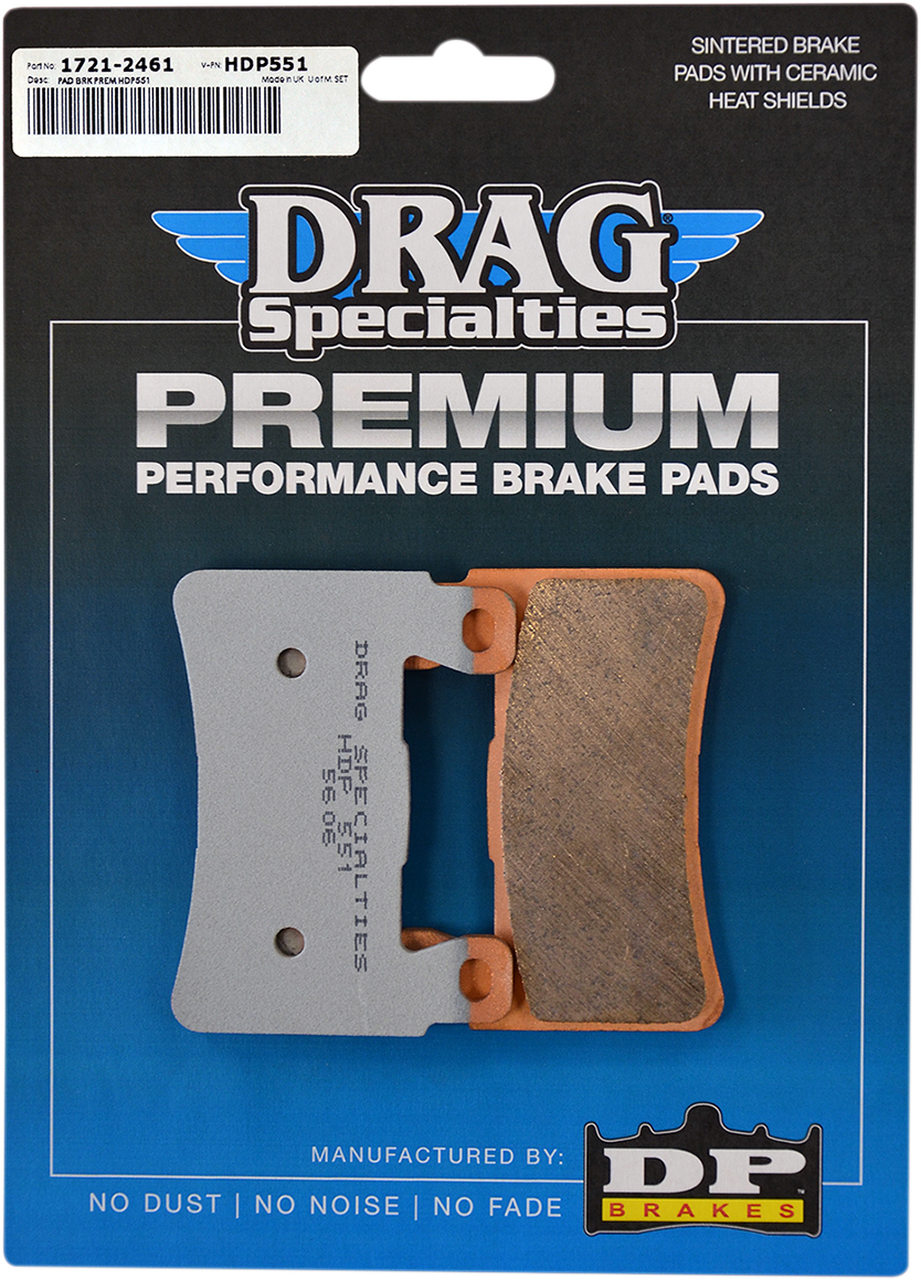 DRAG SPECIALTIES Sintered Brake Pads - Softail HDP551