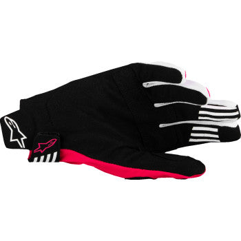 ALPINESTARS Techstar MX Gloves - Black/Fluo Pink - Small 3560125-1390-S