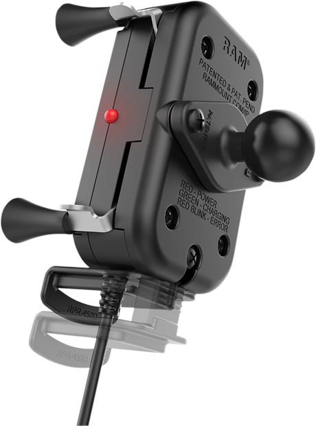 RAM MOUNTS Device Holder - Tough-Charge - Charging - Wireless - Waterproof - Hardwire Charger RAMHOLUN12WBV7M