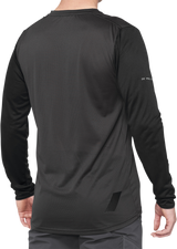 100% Ridecamp Jersey - Long-Sleeve - Black/Charcoal - Small 40028-00000