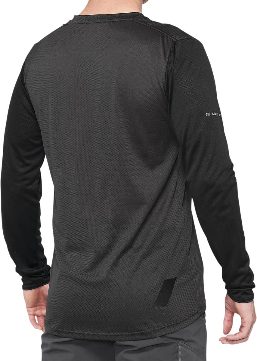 100% Ridecamp Jersey - Long-Sleeve - Black/Charcoal - Medium 40028-00001