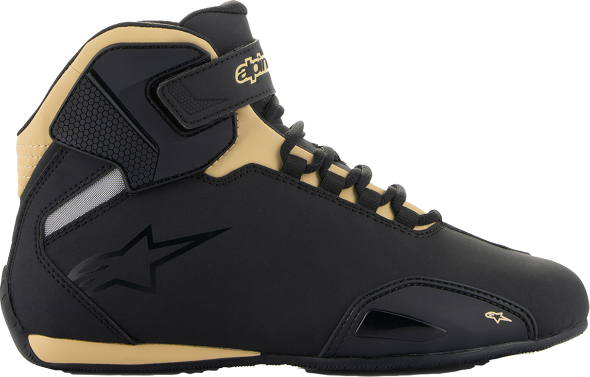 ALPINESTARS Women's Sektor Shoes - Black/Champagne - US 9 2515719-1090-9