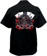 LETHAL THREAT Let It Ride Shop Shirt - Black - 3XL FE50133XXXL