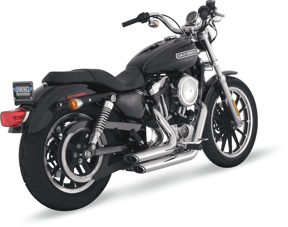 VANCE & HINES Shortshots Staggered Exhaust System - Chrome 17219