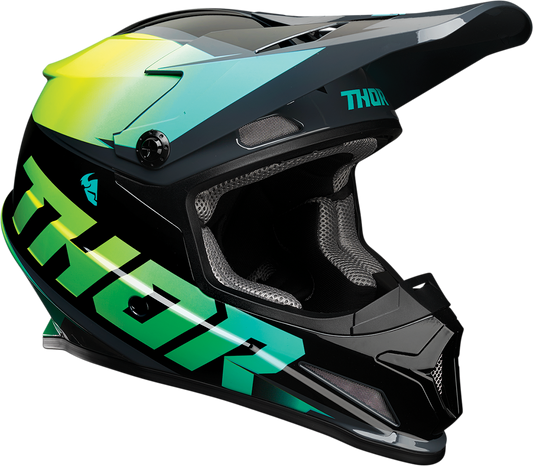 THOR Sector Helmet - Fader - Acid/Teal - XL 0110-6801