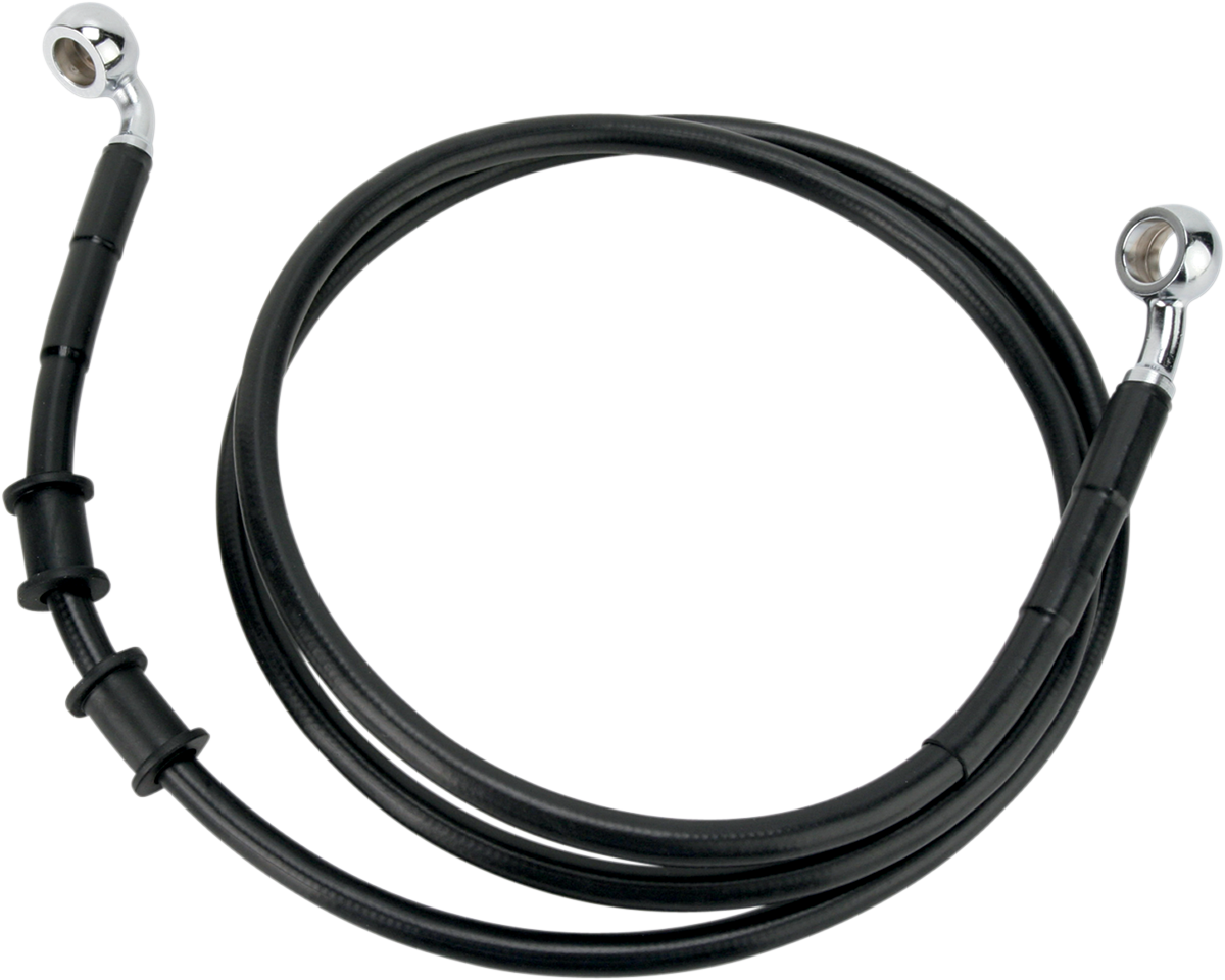 DRAG SPECIALTIES Línea de freno - Delantero (superior) - Negro 660324BLK 