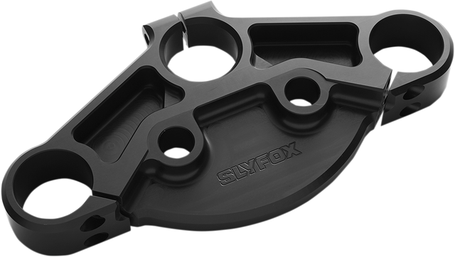 SLYFOX 49 mm Upper Triple Clamp - '14+ FLH - Black Anodized SF1000-2