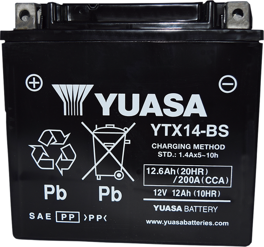 YUASA Battery - YTX14-BS YUAM3RH4STWN