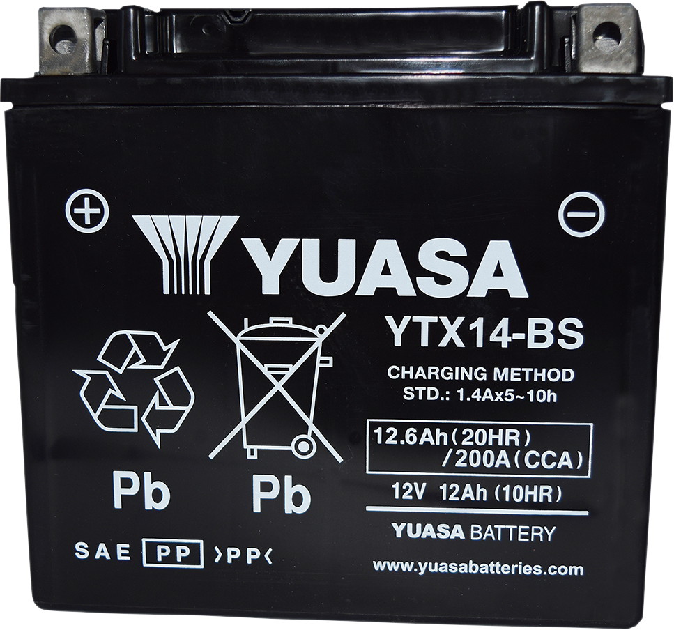 YUASA Battery - YTX14-BS YUAM3RH4STWN