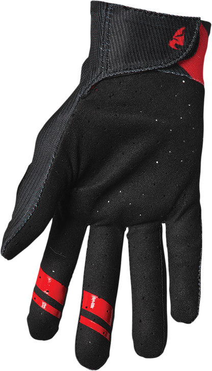 THOR Intense Dart Gloves - Black/Red - Medium 3360-0052