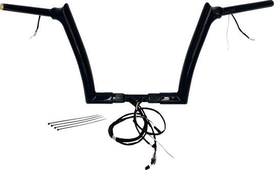 FAT BAGGERS INC. Handlebar Kit - Pointed Top - 12" - Black 801312-B