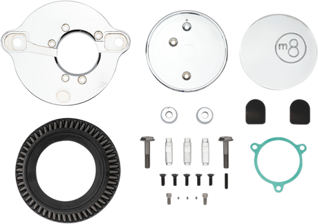 LA CHOPPERS 8-Ball Air Cleaner - Chrome - M8 LA-2391-03