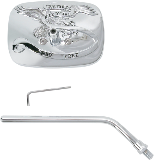 EMGO Live to Ride Free Mirror - Chrome - Right 20-31756A