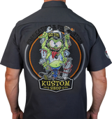 LETHAL THREAT Fabrication Monster Shop Shirt - Gray - 4XL FE50220-4XL