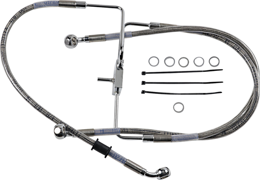 DRAG SPECIALTIES Brake Line - +2" - Stainless Steel - XL 618566-2