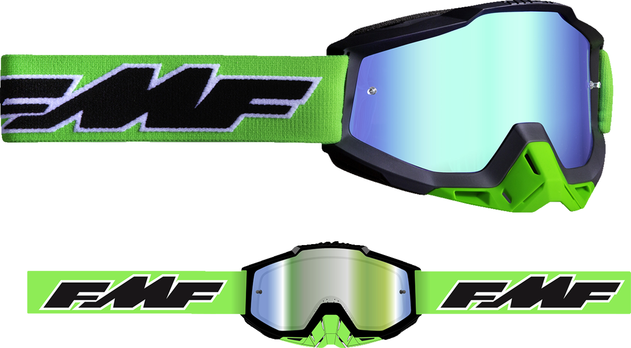 FMF PowerBomb Goggles - Rocket - Lime - Green Mirror F-50037-00007 2601-3179