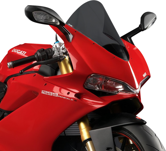 PUIG HI-TECH PARTS Race Windscreen - Dark Smoke - Panigale 7621F