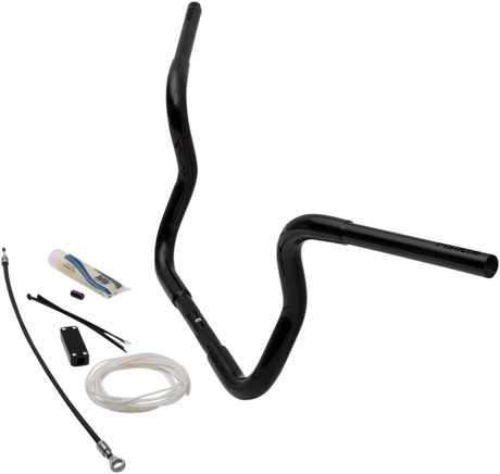 FAT BAGGERS INC. Handlebar Kit - Rounded Top - 10" - Black 909410-B