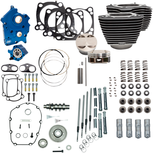 S&S CYCLE Power Package - Gear Drive - Oil Cooled - Highlighted Fins - M8 NOT RECOMMENDED F/TRIKES 310-1053A