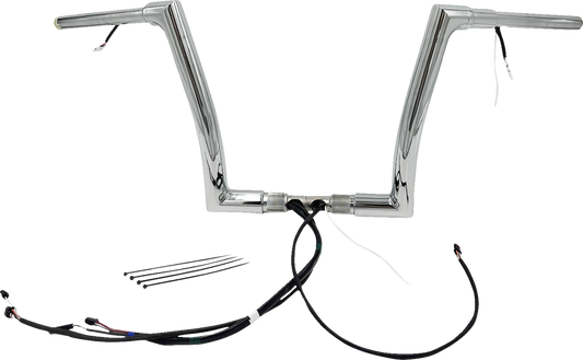 FAT BAGGERS INC. Handlebar Kit - Flat Top - 12" - Chrome 601312