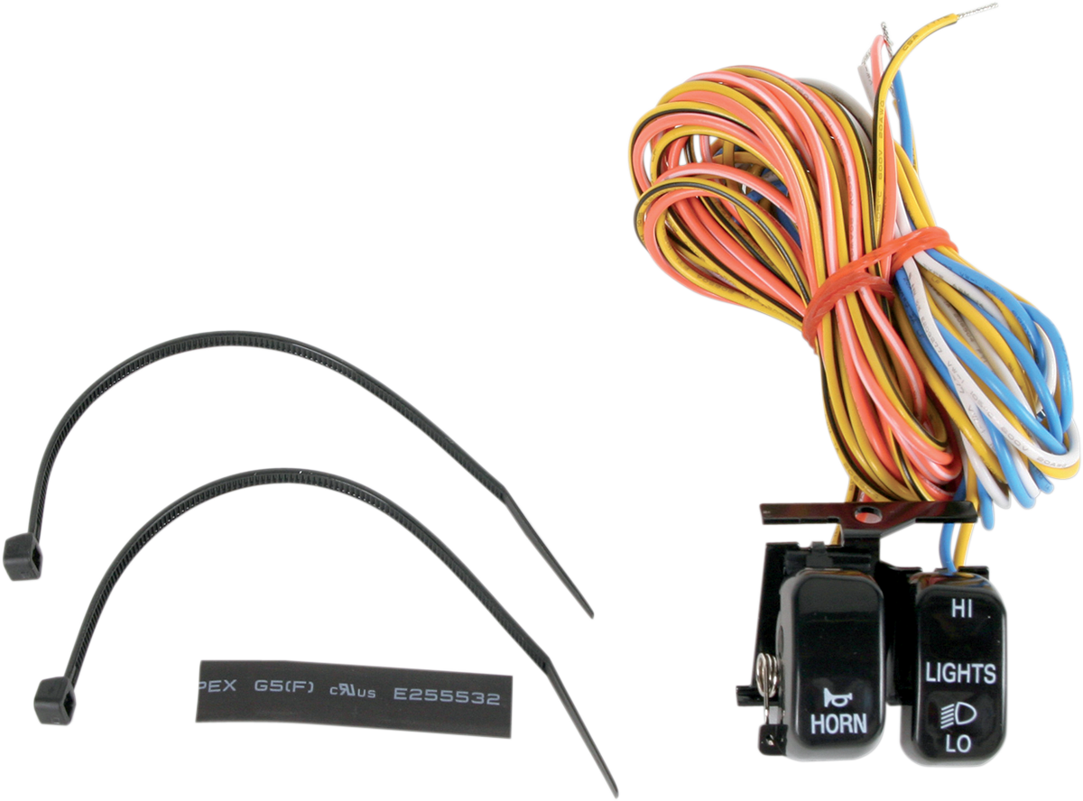 DRAG SPECIALTIES Switch Kit - Dimmer/Horn - Black H18-0333B-H