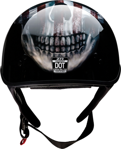 Z1R Vagrant Helmet - USA Skull - Black - Small 0103-1308