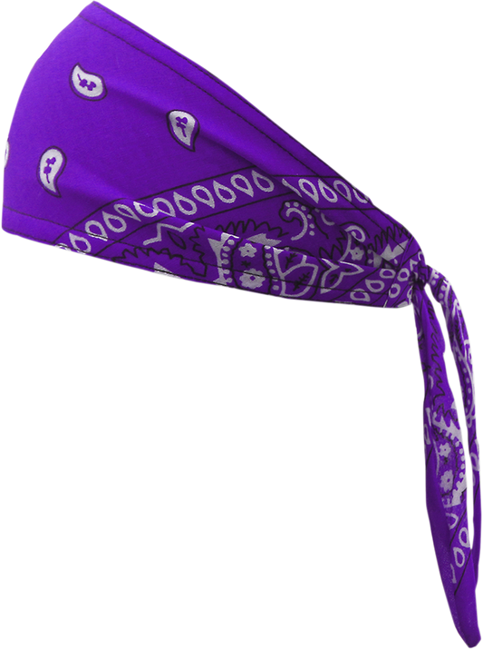 SCHAMPA & DIRT SKINS Old School Bandana - Purple Paisley OSB1-223
