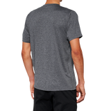 100% Mission Athletic T-Shirt - Charcoal - Small 20014-00010