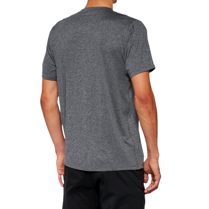 100% Mission Athletic T-Shirt - Charcoal - Small 20014-00010