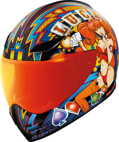 ICON Domain™ Helmet - Lucky Lid 4 - Red - 3XL 0101-14957