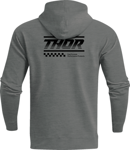 THOR Formula Zip-Up Fleece Sweatshirt - Heather Gunmetal - Large 3050-6665